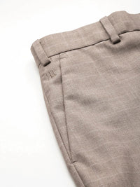 Raymond Men Checked Slim Fit Trousers