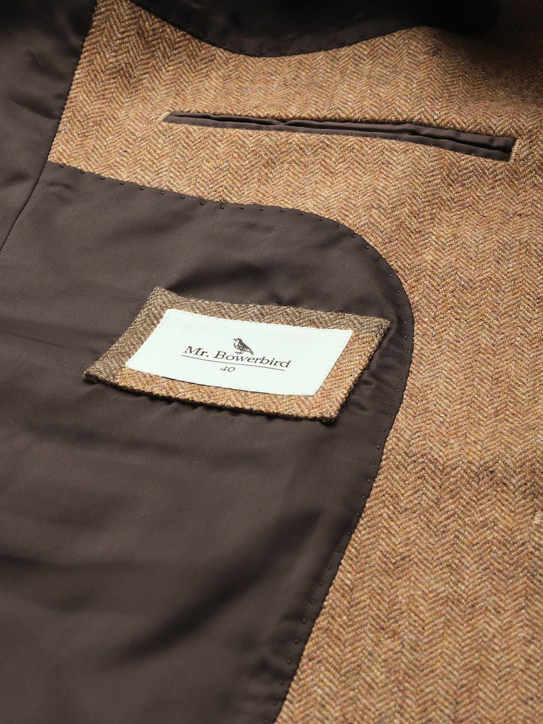 Mr. Bowerbird Self Design Notched Lapel Casual Blazer