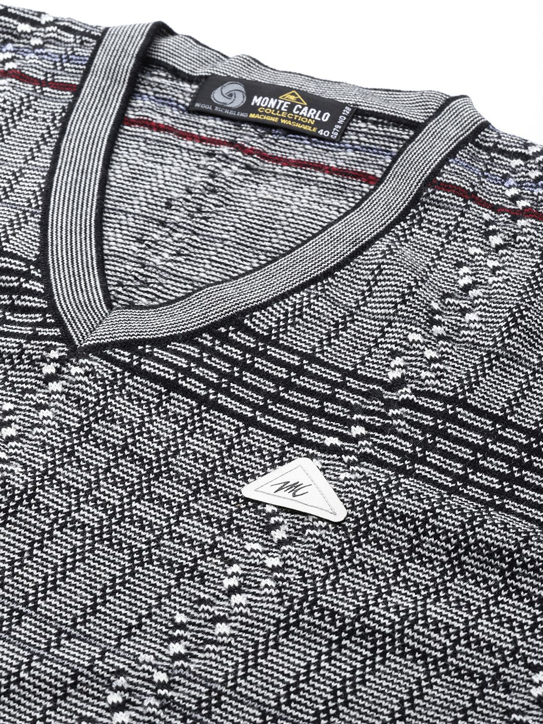 Monte Carlo Printed Woollen Pullover