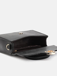 DressBerry Animal Skin Textured Structured Satchel