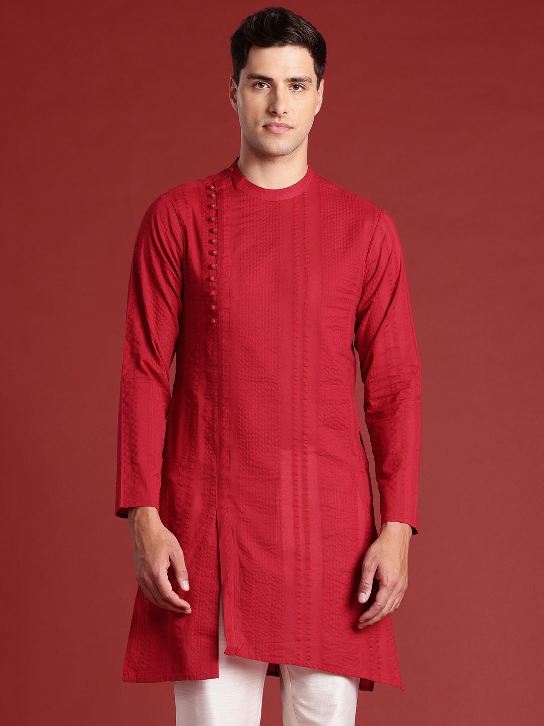Anouk Self-Designed Pure Cotton Kurta