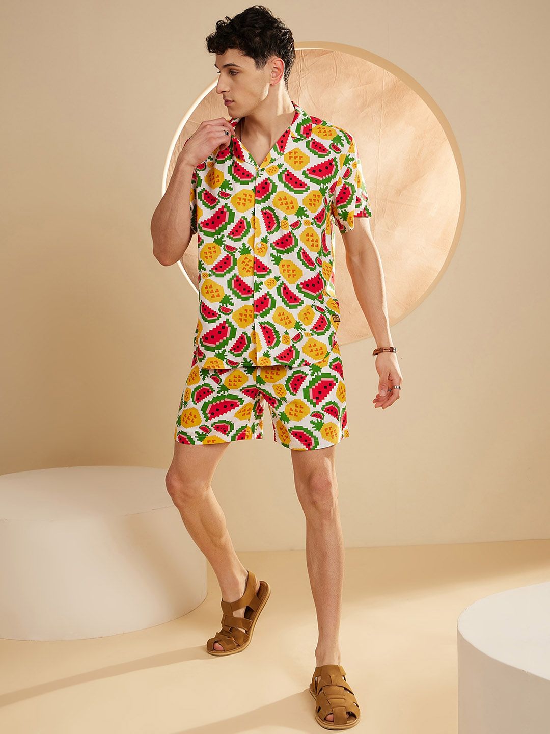 DENNISON The Vacay Mode Printed Shirt & Shorts