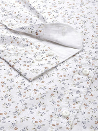 Raymond Men Slim Fit Floral Printed Pure Cotton Casual Shirt