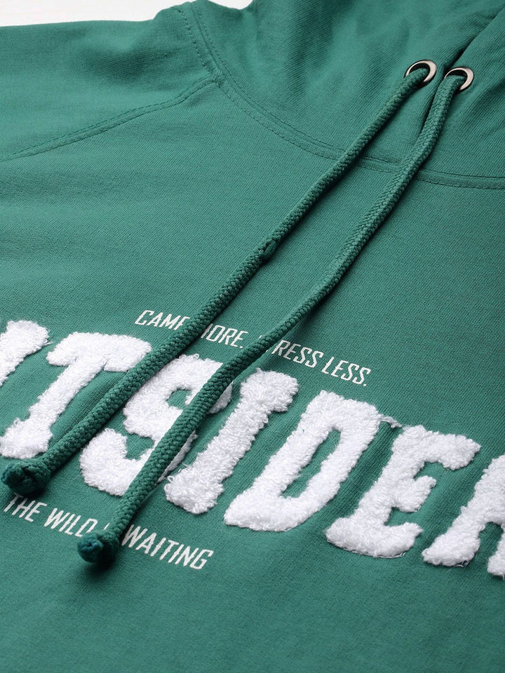 HRX by Hrithik Roshan Applique Detail Hooded Sweatshirt