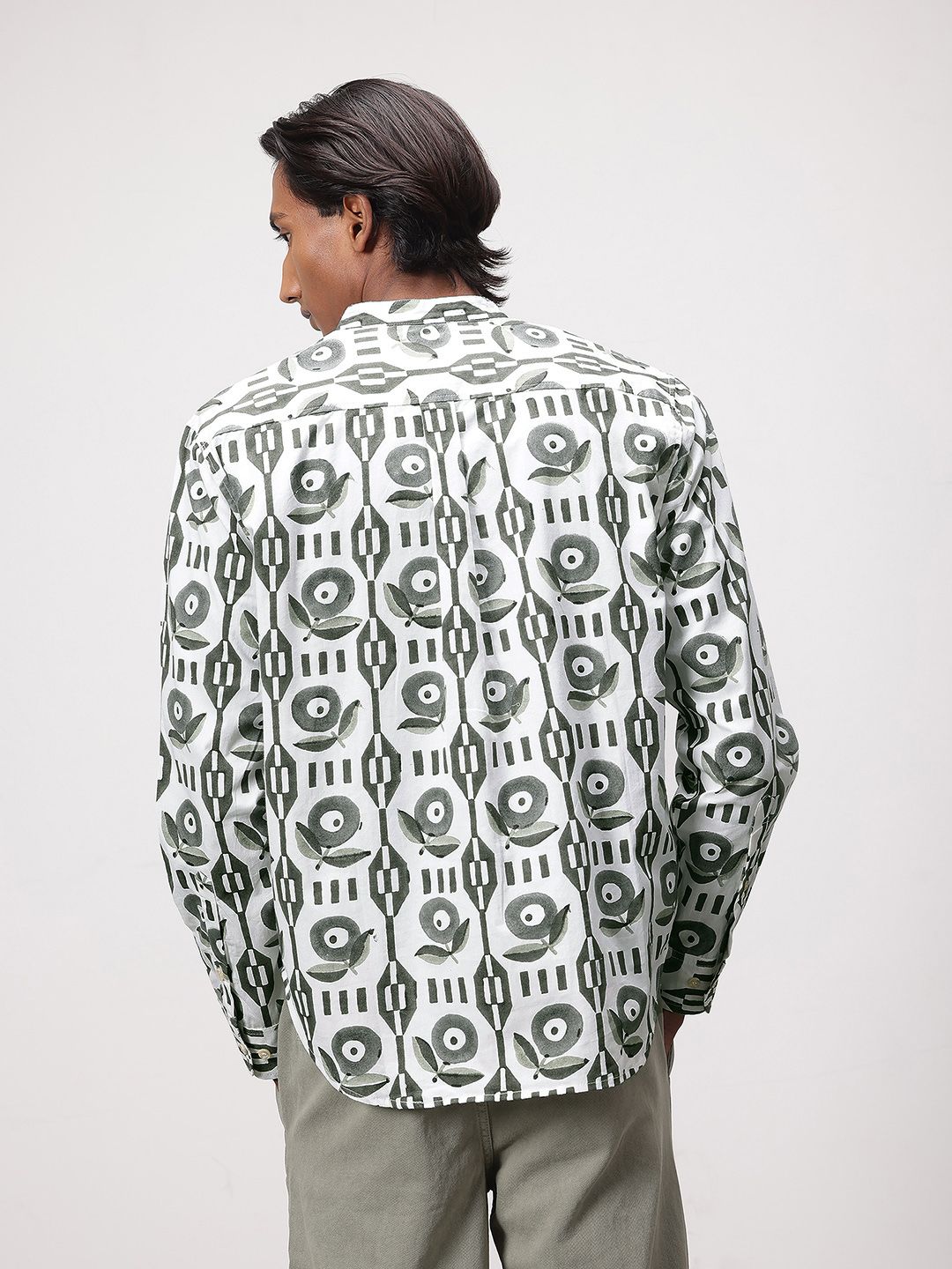 ether Artisan Hand Block Ethnic Print Pure Cotton Shirt
