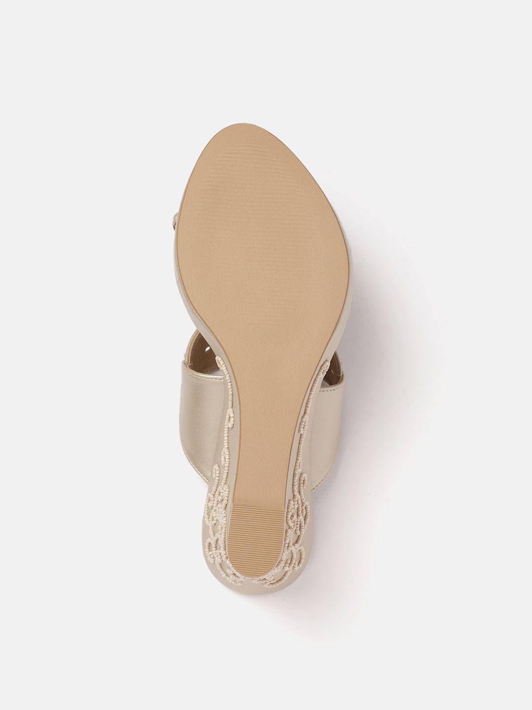 House of Pataudi Ethnic Embellished Wedge Heel