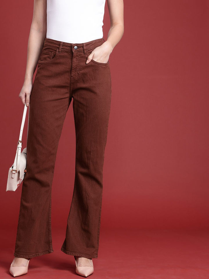all about you Women Slim Bootcut High-Rise Stretchable Jeans