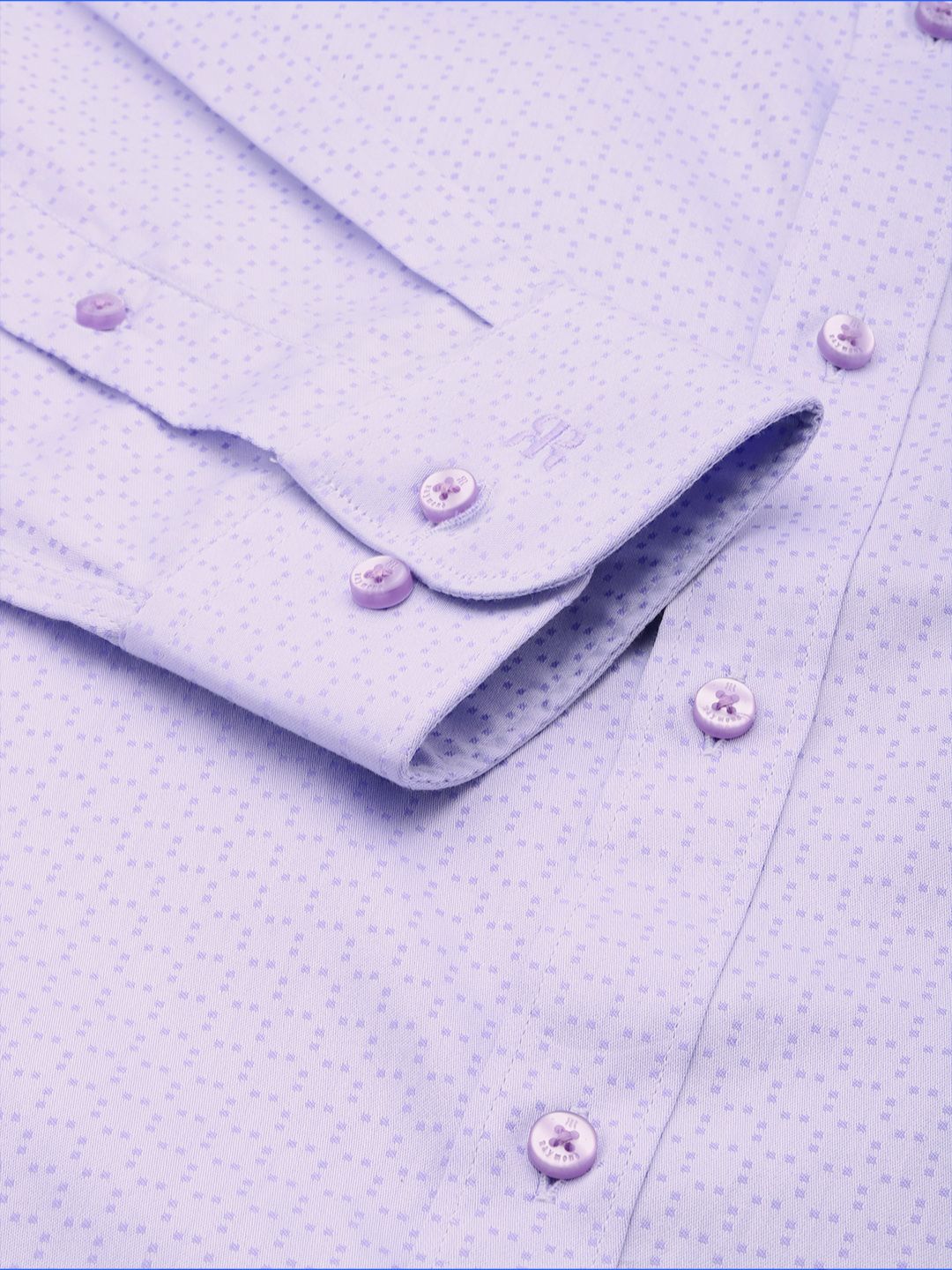 Raymond Self Design Slim Fit Pure Cotton Opaque Formal Shirt