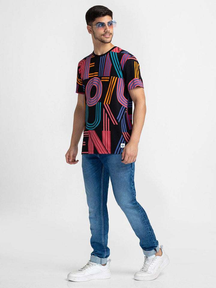 Being Human Typography Printed Round Neck T-shirt