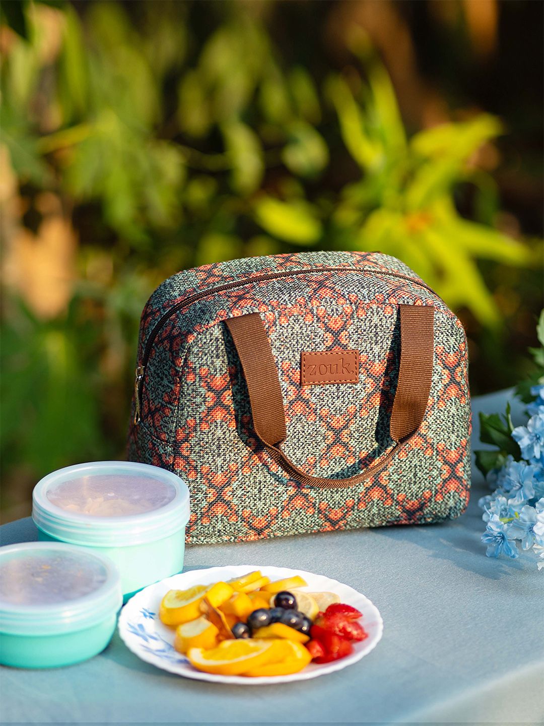 ZOUK Printed Insulated Lunch Bag