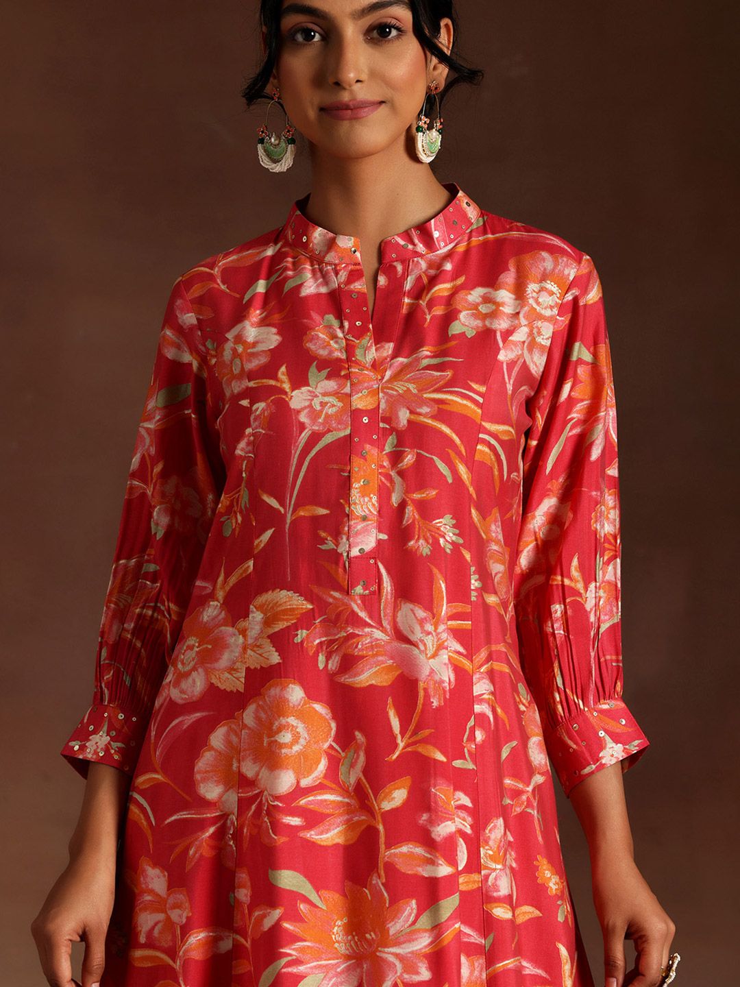 Libas Abstract Printed Regular Kurta with Salwar