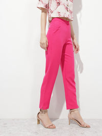 DressBerry Women Blushed Hue Essentials regular Fit Trousers