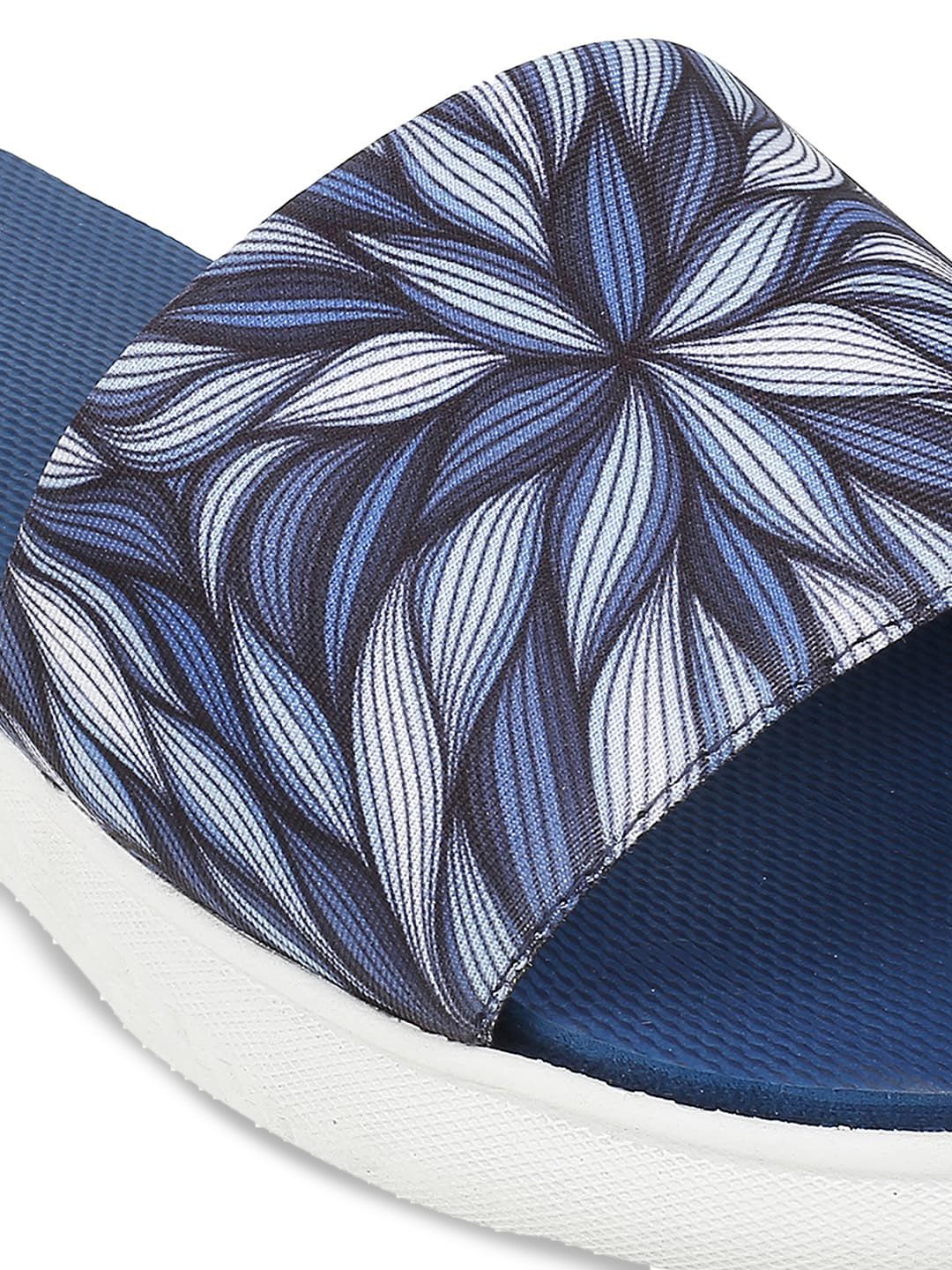 Metro Printed Open Toe Flats