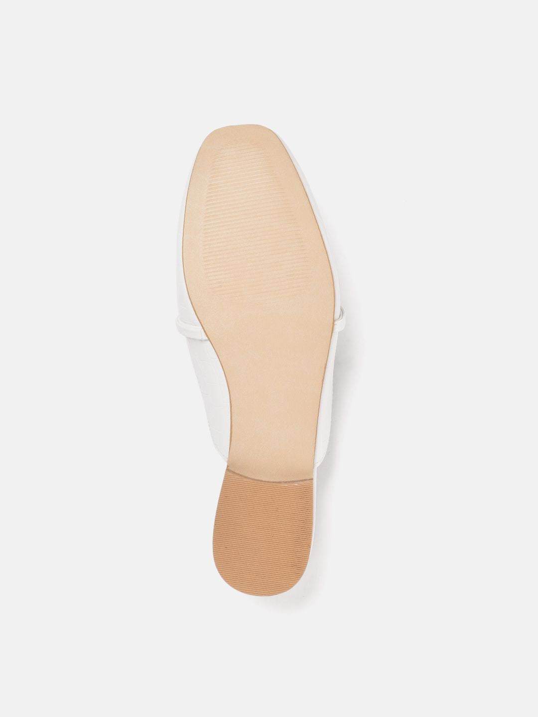 Lino Perros Women Croc Textured Mules With Metallic Deatil