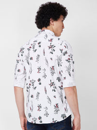 SPYKAR Floral Printed Cotton Casual Shirt