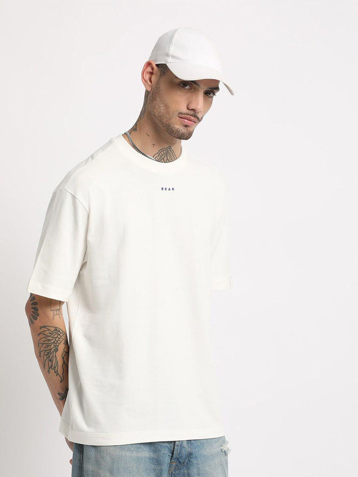THE BEAR HOUSE Typography Printed Regular Fit Cotton T-shirt