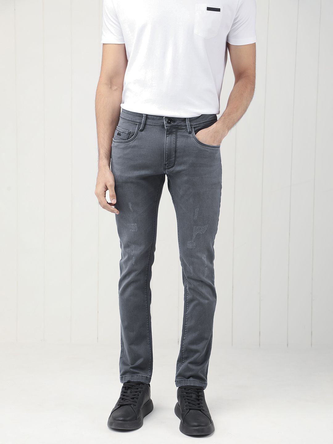 RARE RABBIT Men Velles Slim Fit Cotton Jeans