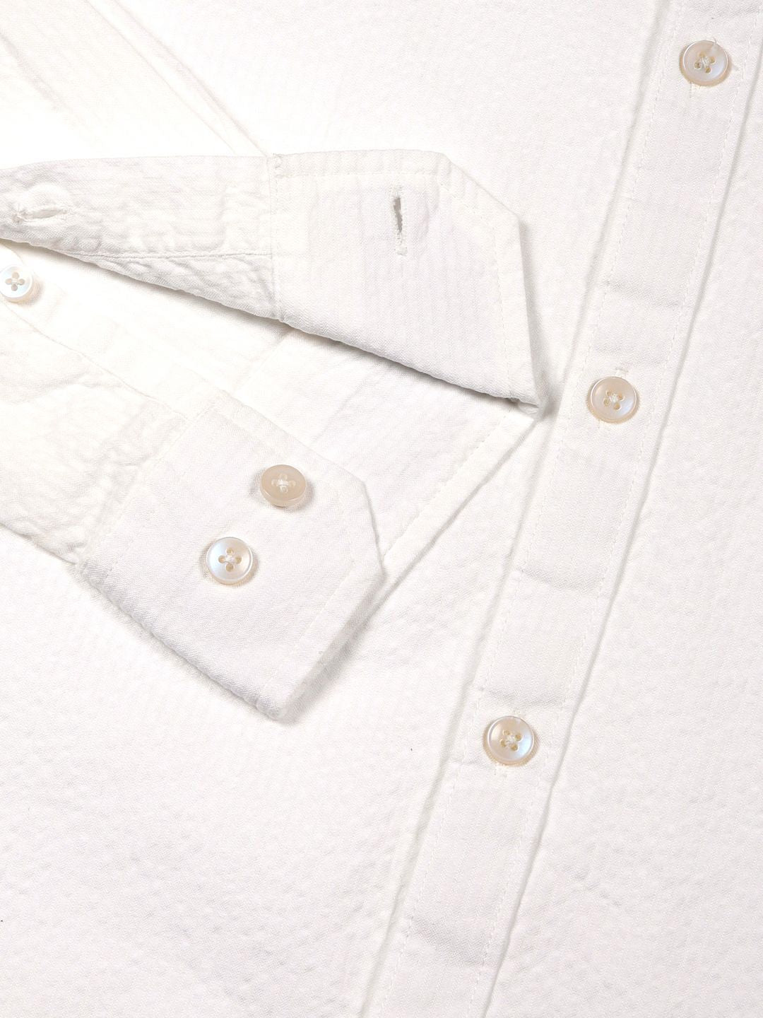 Thomas Scott Men Premium Regular Fit Long Sleeves Pinstripes Casual Shirt