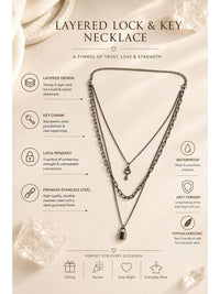VOGUE PANASH Brass Silver-Plated Layered Necklace