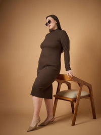 SASSAFRAS Curve Bodycon Midi Dress