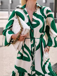 DressBerry Women Printed A-Line Midi Dress