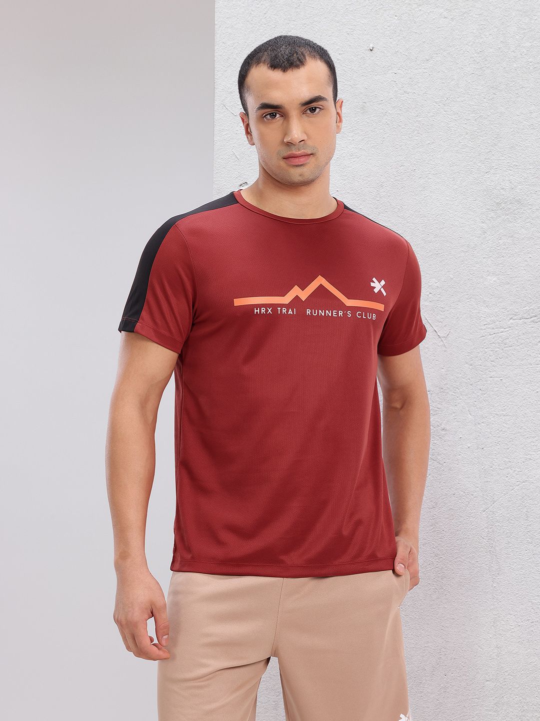 HRX by Hrithik Roshan Typography Printed Rapid-Dry Running T-shirt