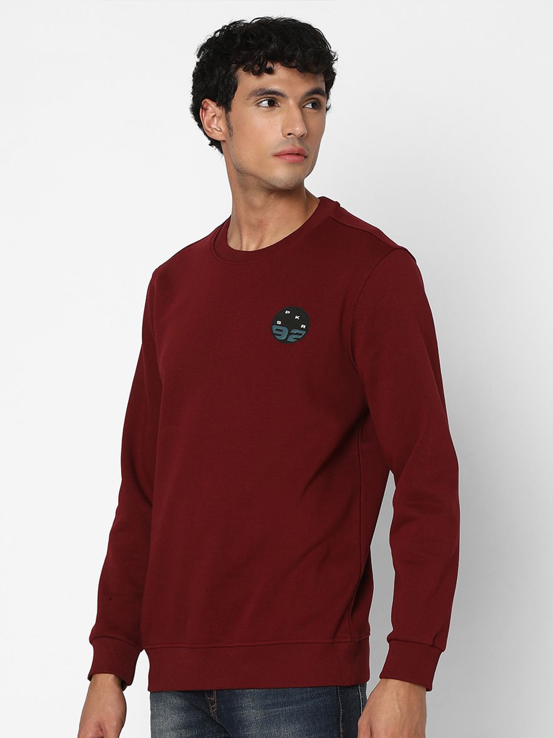 SPYKAR Round Neck Cotton Sweatshirt