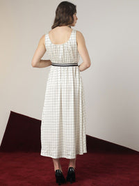 RAREISM Print A-Line Midi Dress