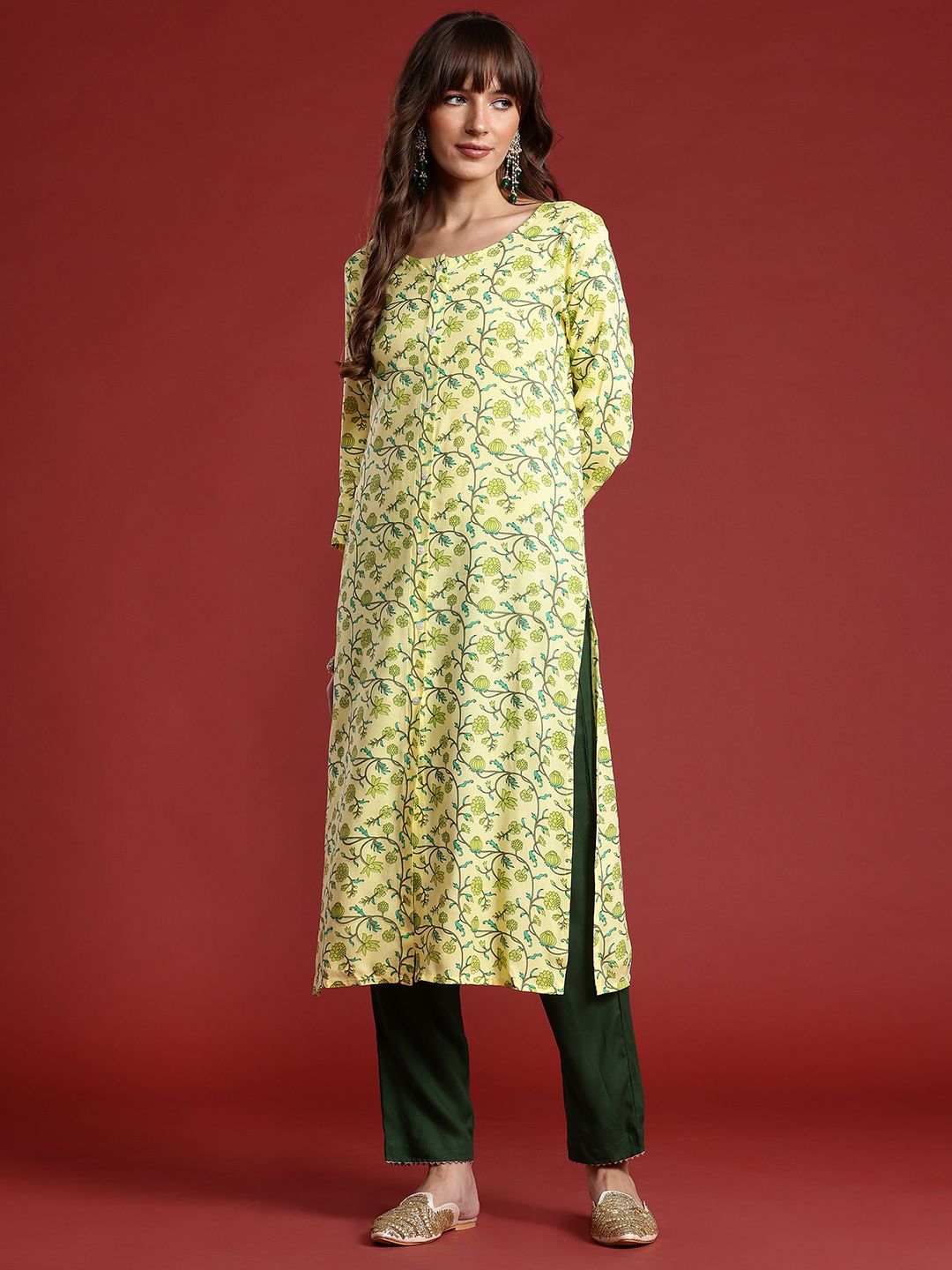 Anouk Floral Printed Kurta