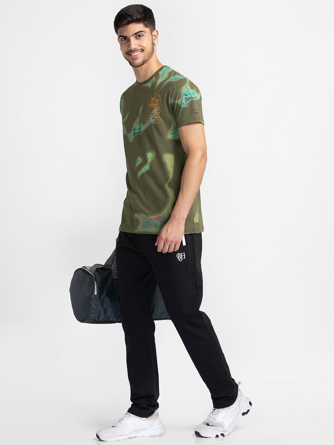 Being Human Abstract Printed Regular Fit T-shirt