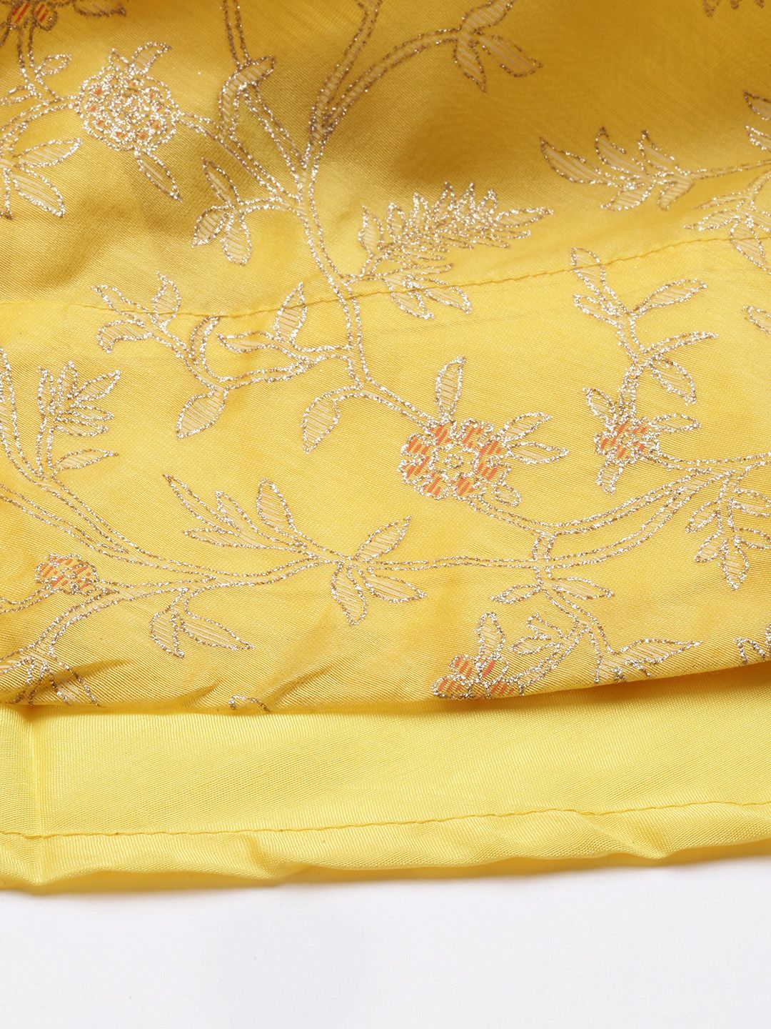 Global Desi Women Yellow Woven Printed Mid Rise Skirt