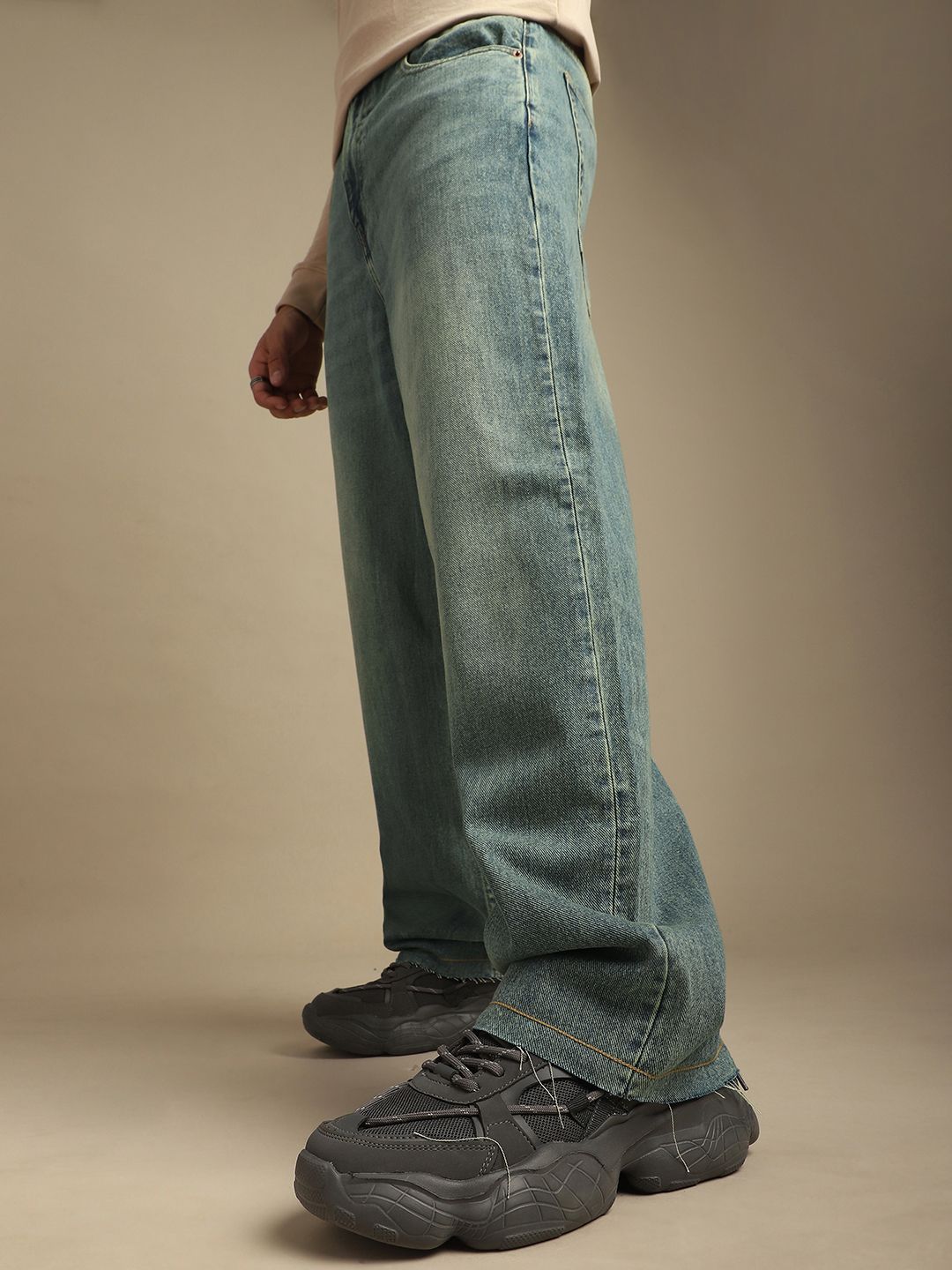 DILLINGER Men Loose Relaxed Fit Mid-Rise Jeans