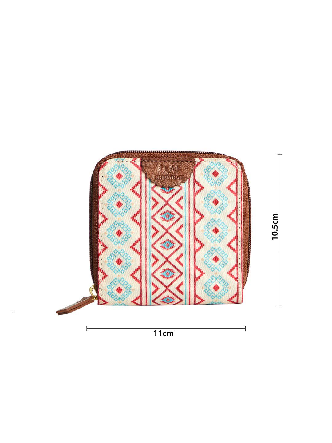 TEAL BY CHUMBAK Women Printed Zip Around Wallet