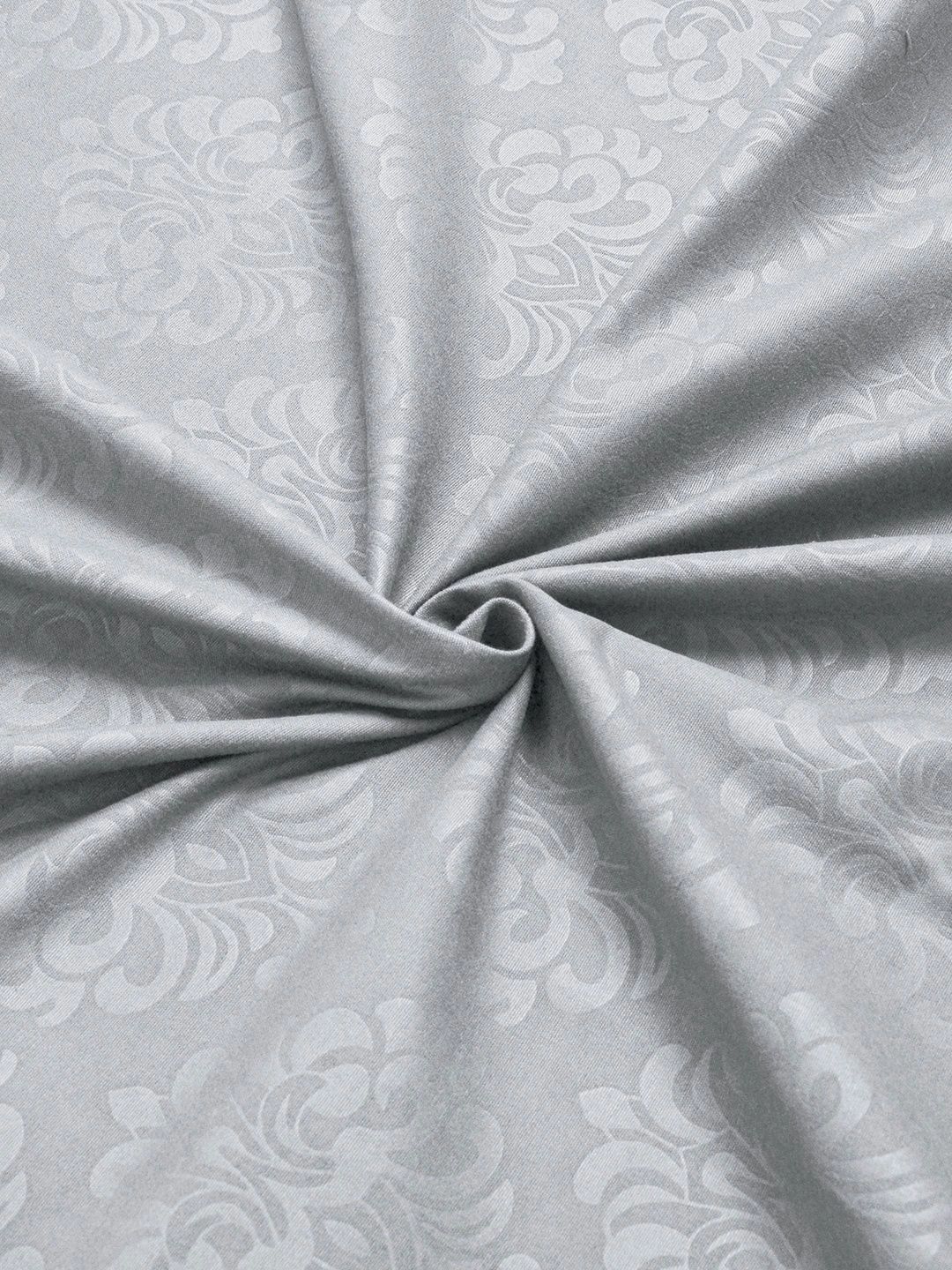 Myntra Elegant Homes Grey Floral 300 TC King Bedsheet with 2 Pillow Covers