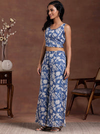 Libas Women floral Printed Tunic, Shrug & Palazzos Co-Ords Co-Ords