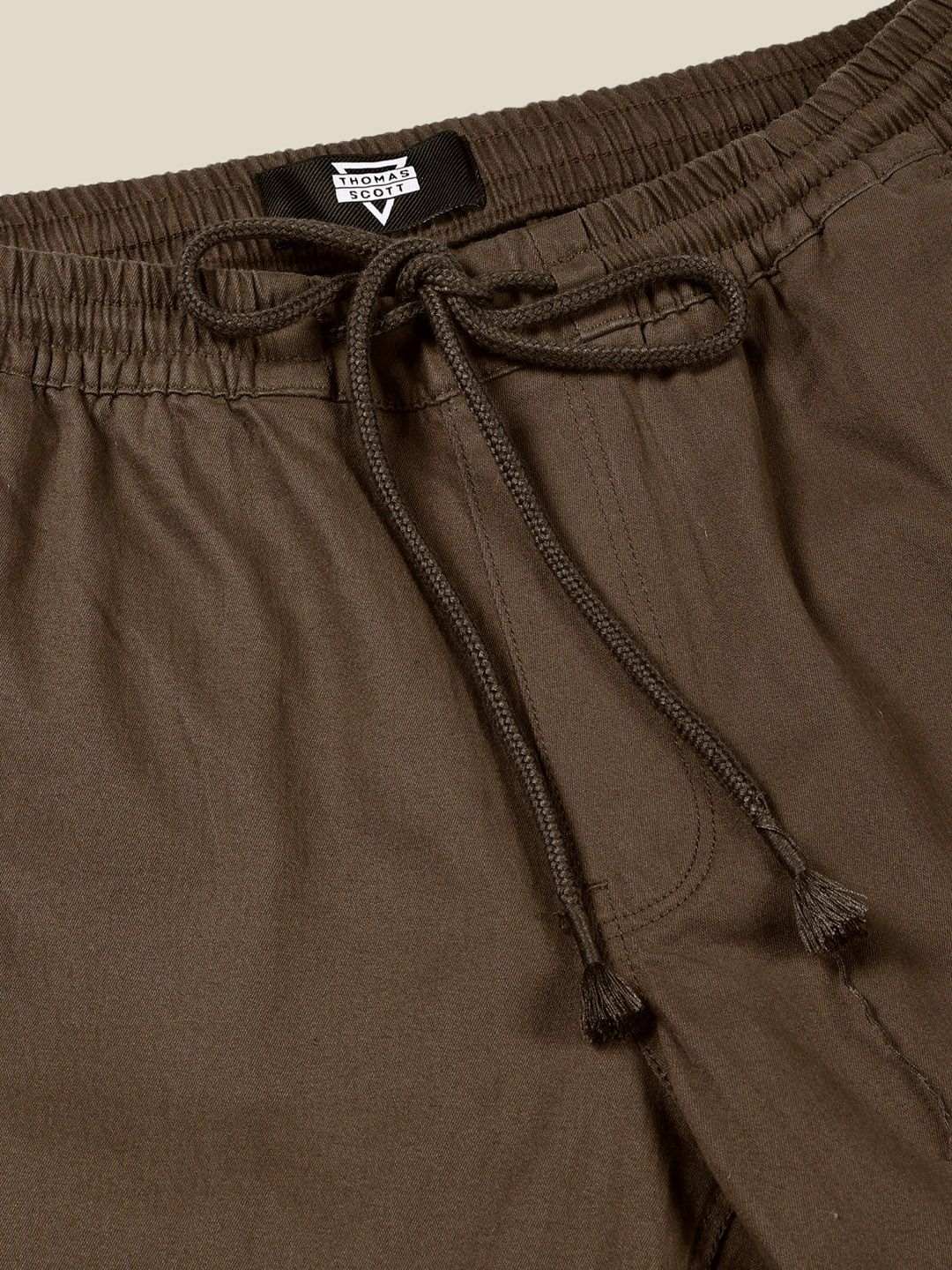 Thomas Scott Men Smart Mid Rise Cotton Chinos Trousers