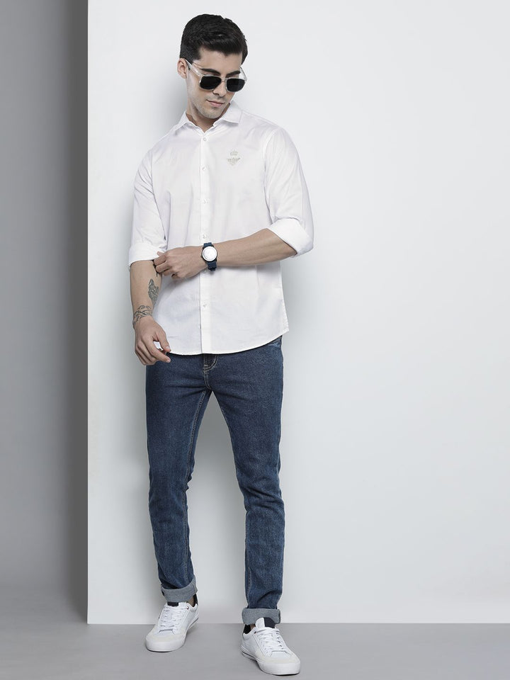 The Indian Garage Co Solid Pure Cotton Shirt
