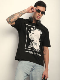 Difference Of Opinion Men Short Sleeve Oversized Crew Neck Printed Tshirt