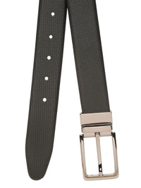 Teakwood Leathers Men Textured Leather Reversible Belt