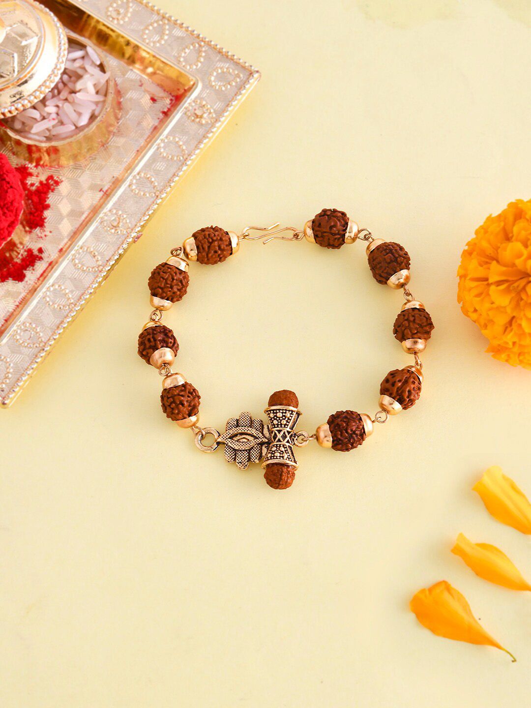 Voylla Ethnic Rudraksha Beads Rakhi