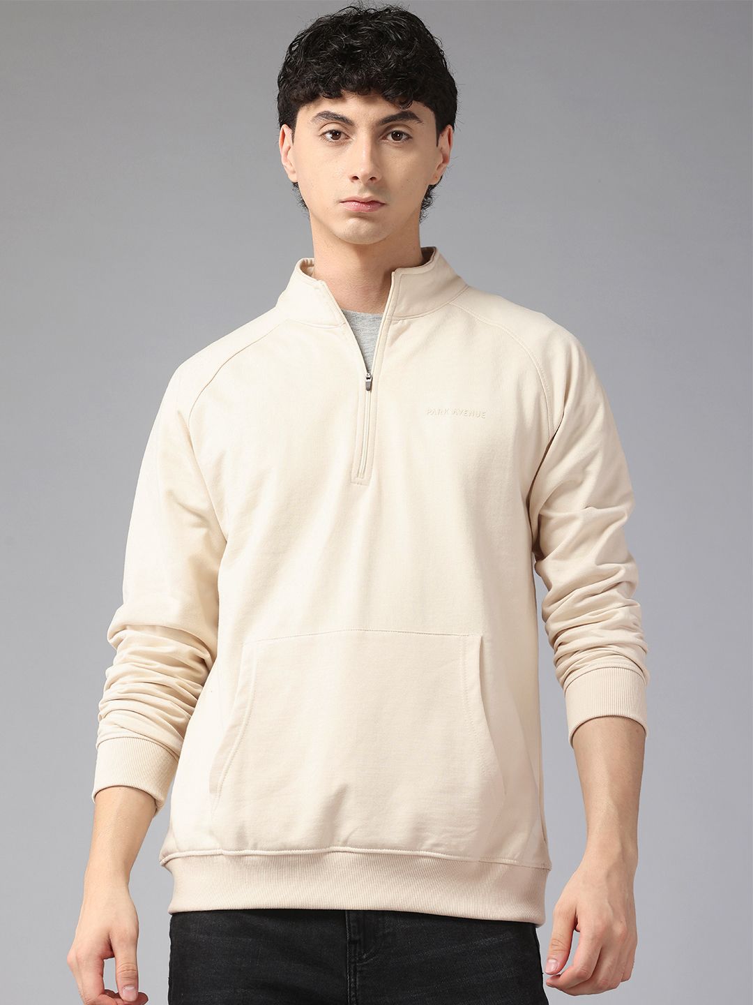 Park Avenue Half Zipper Pullover Sweatshirt