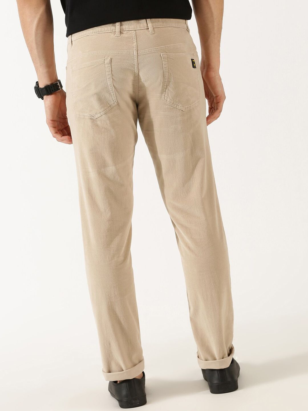 Thomas Scott  Men Regular Fit Corduroy Chinos Trousers