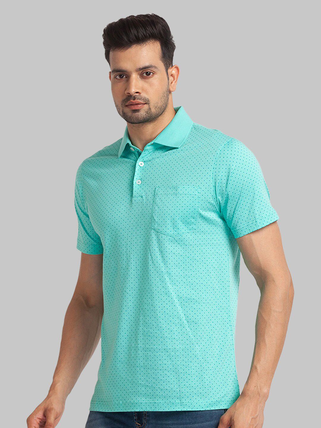 Park Avenue Men Polo Collar Cotton T-shirt