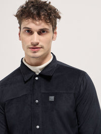 THE BEAR HOUSE Men Spread Collar Self Design Casual Tailored Lightweight Jacket