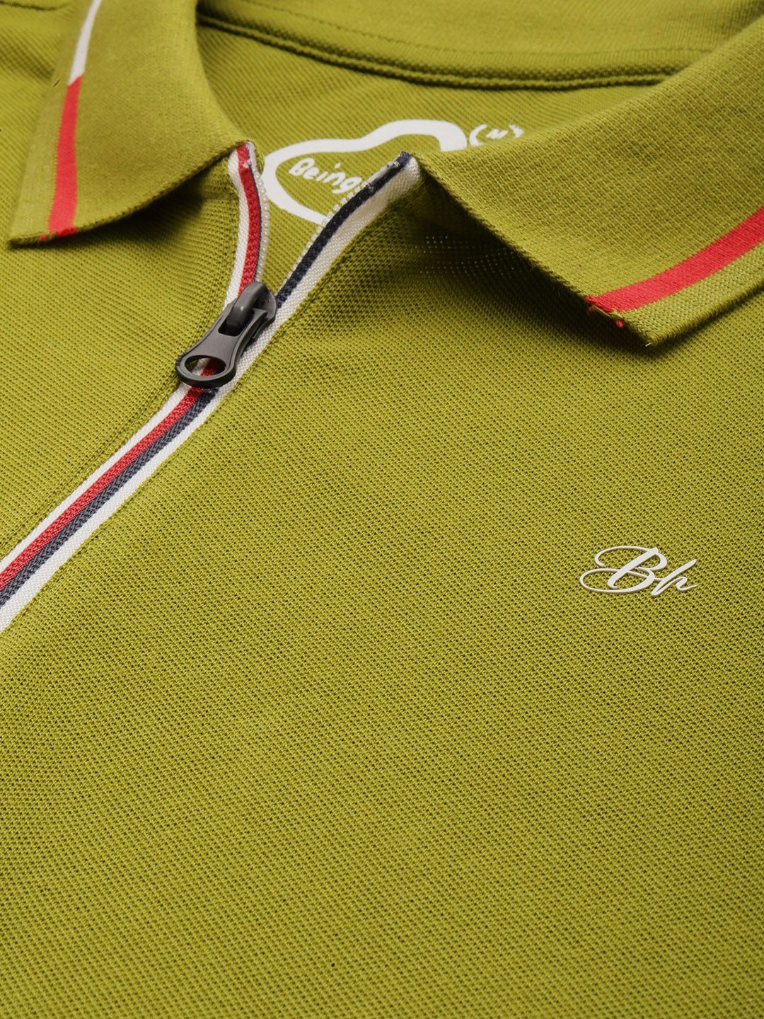 Being Human Polo Collar Pure Cotton T-shirt