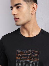 HRX by Hrithik Roshan Brand Logo Print Training T-shirt