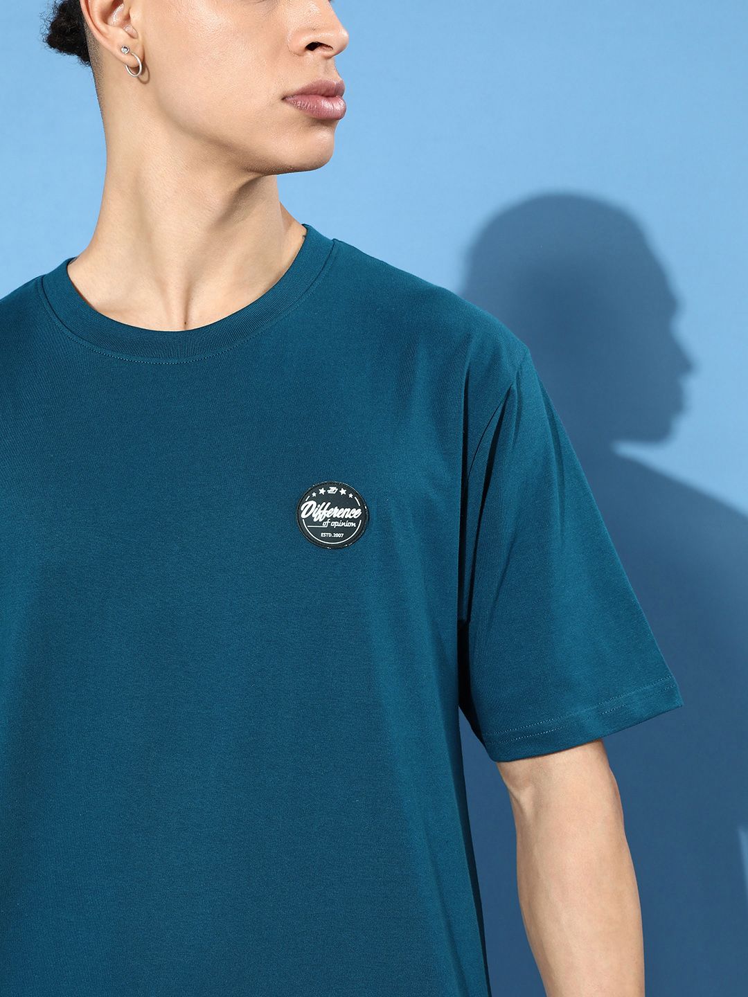 Difference of Opinion Printed Pure Cotton Oversized T-shirt