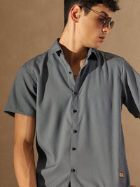 DENNISON Popcorn Textured Oversized Shirt