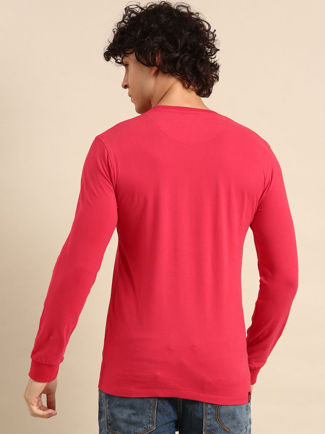 Being Human Embossed Detail Patchwork Round Neck T-shirt