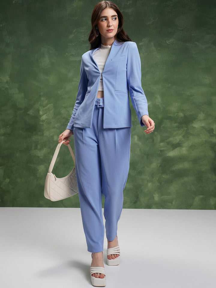 Tokyo Talkies Lapel Less Blazer with Trouser